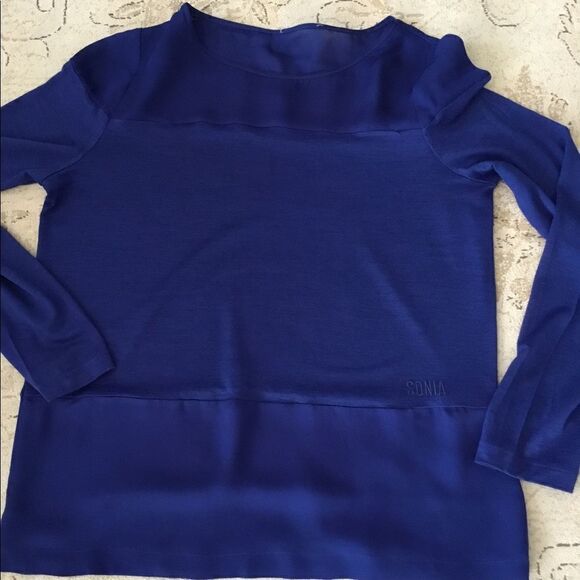 Sonia Rykiel top. Wool and chiffon. New. - Picture 5 of 6